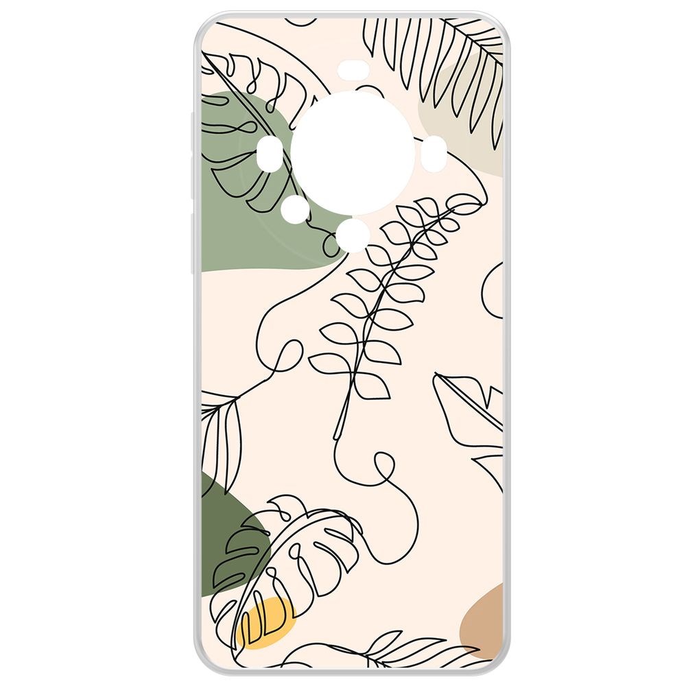 

Чехол-накладка Krutoff Clear Case Линия весны для Huawei Mate 60 Pro, Прозрачный