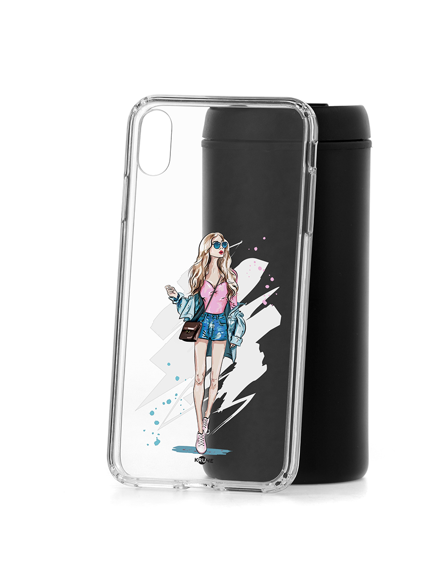 фото Чехол на apple iphone xs max kruche print fashion girl кruче