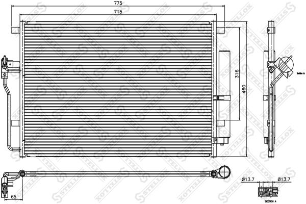 

Радиатор кондиционера Stellox 8728002SX