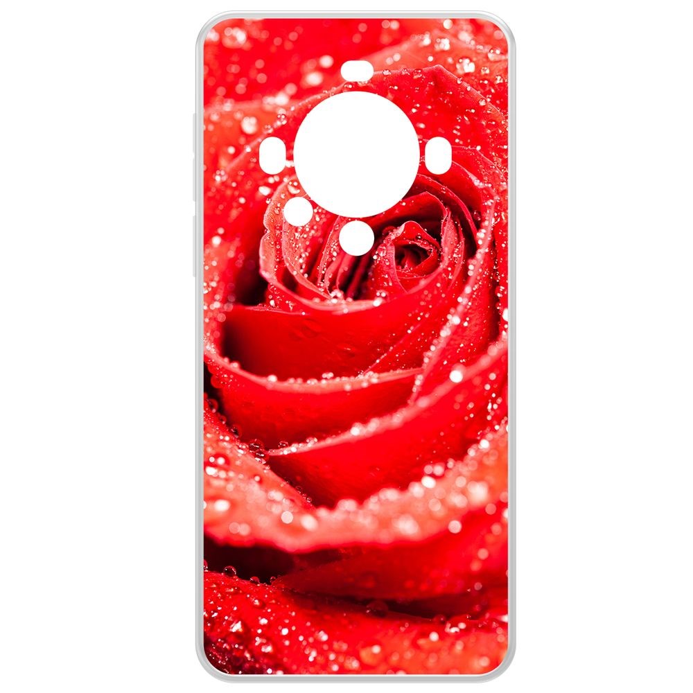 

Чехол-накладка Krutoff Clear Case Роза для Huawei Mate 60 Pro, Прозрачный