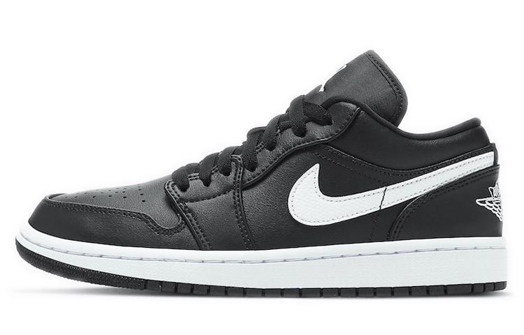 

Кеды унисекс Jordan Air Jordan 1 low черные 37.5 EU, Черный, Air Jordan 1 low