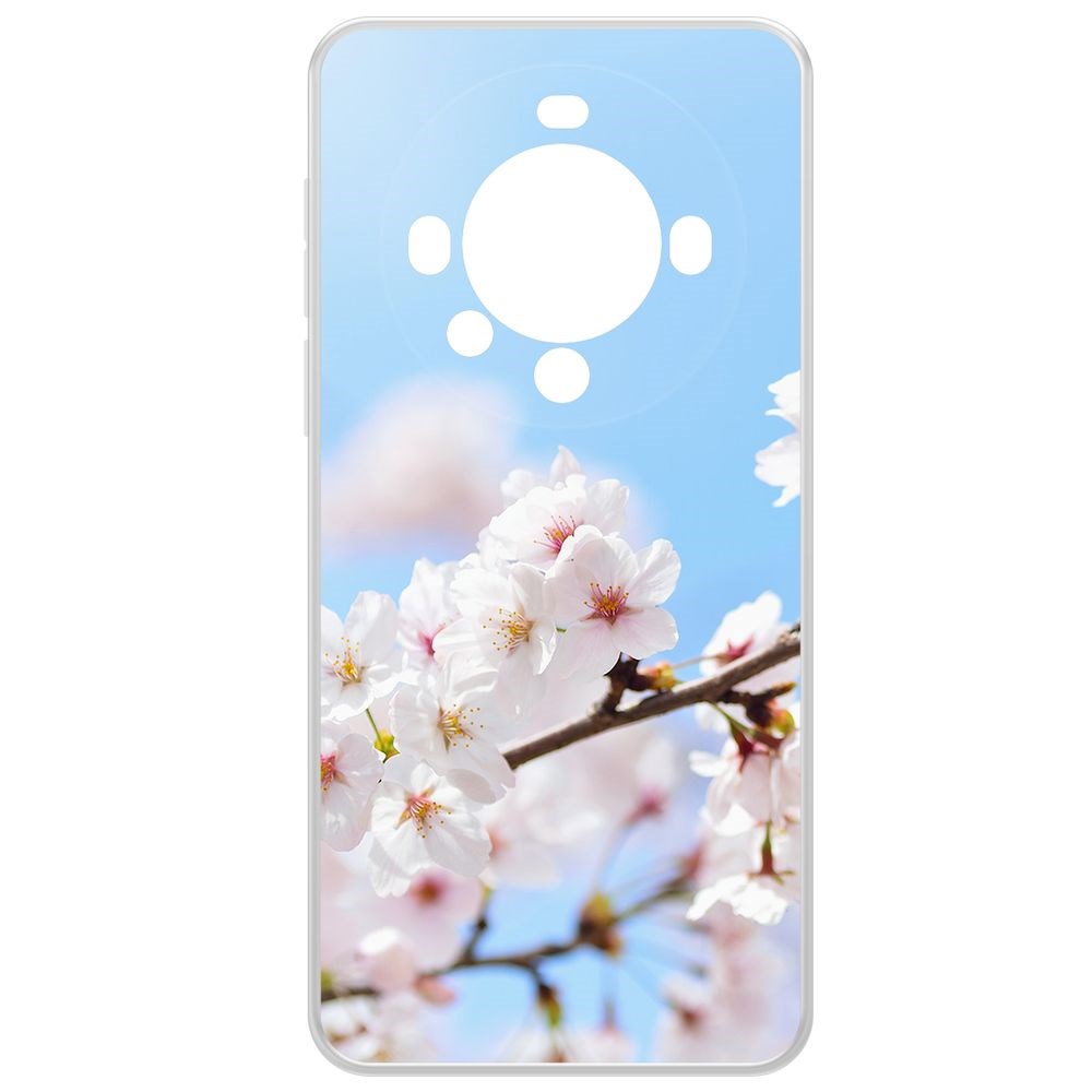 

Чехол-накладка Krutoff Clear Case Цветение для Huawei Mate 60 Pro, Прозрачный