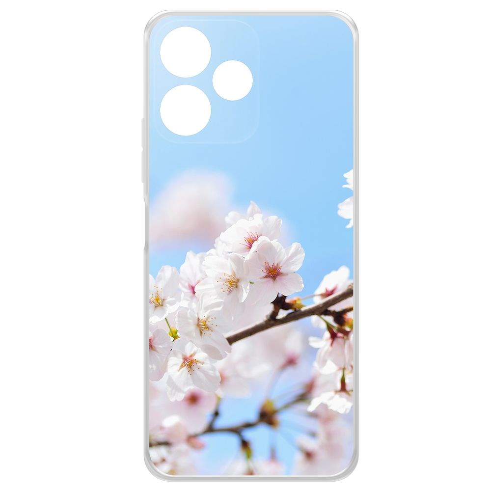 

Чехол-накладка Krutoff Clear Case Цветение для Poco M6 Pro 5G, Прозрачный