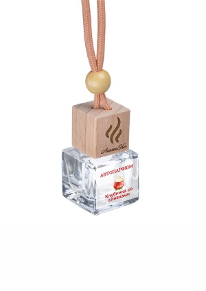 

Ароматизатор в машину AROMAKO 112971079 клубника со сливками, Прозрачный