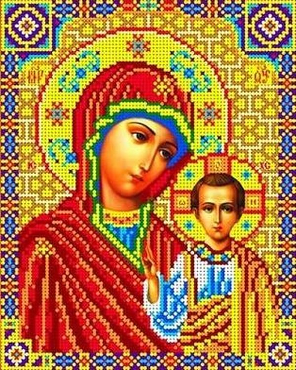 

Рисунок на ткани Каролинка Богородица Казанская ТКБИ 4023/1