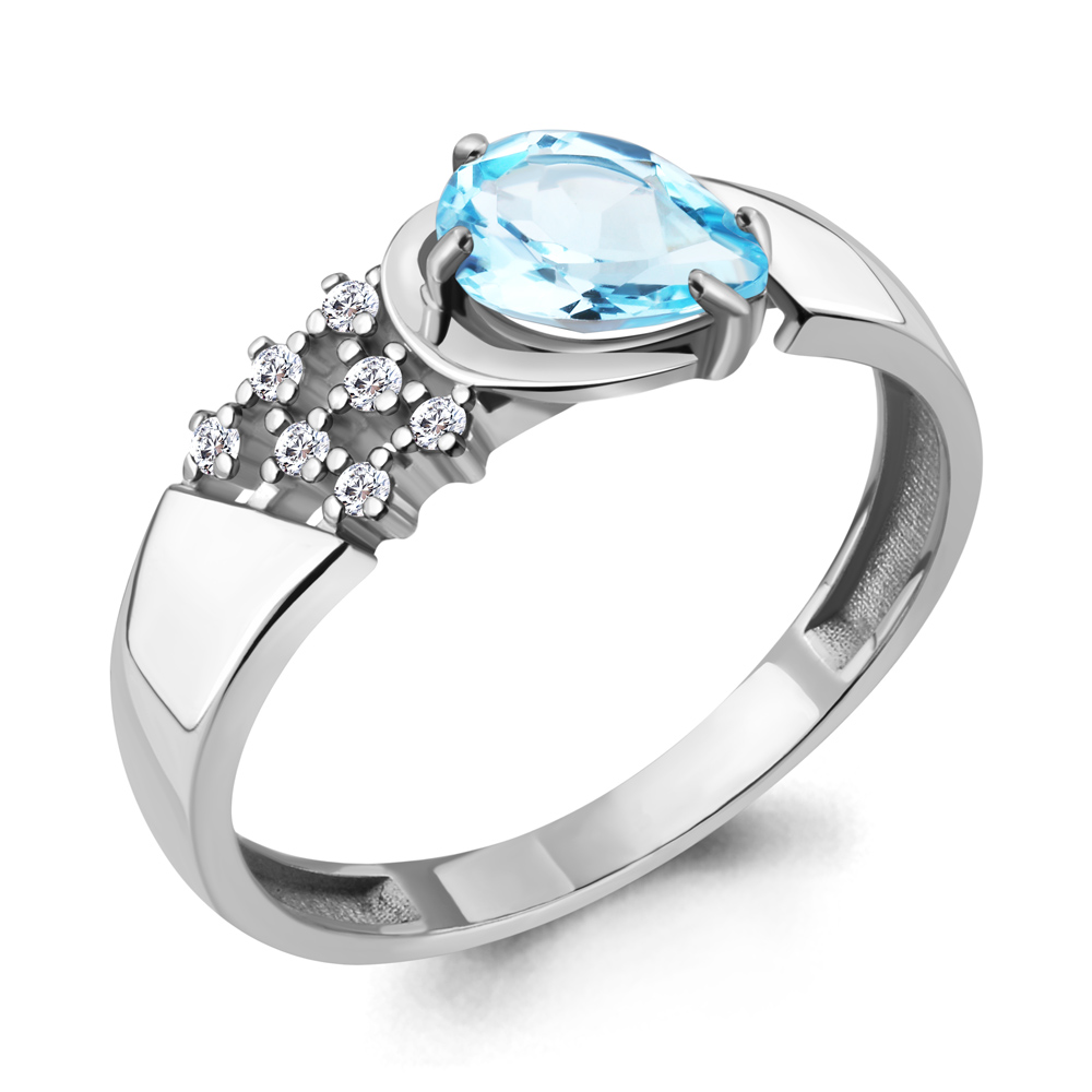 

Кольцо из серебра р. 17 AQUAMARINE 6939202А_925_р, 6939202А_925_р