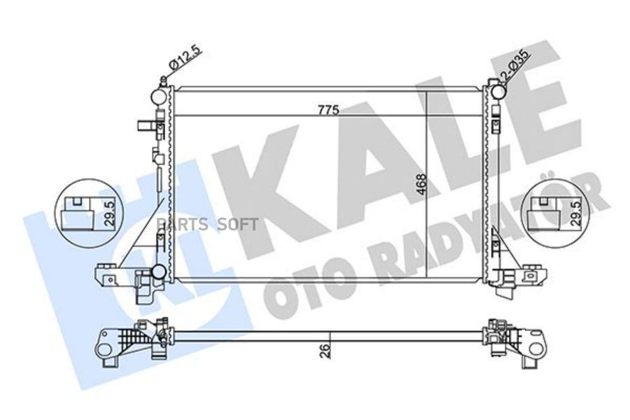 

Радиатор Re Master 2,3Dci 10-, Op Movano 1Шт KALE 347260
