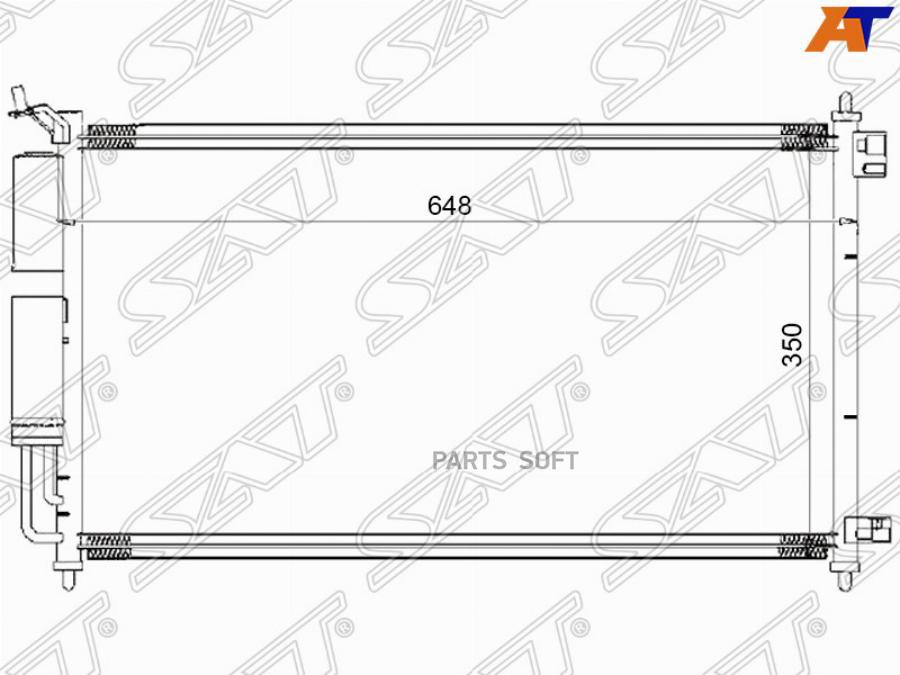 

Радиатор кондиционера NISSAN TIIDA/MARCH/MICRA/NOTE/CUBE 02- JUKE 10-