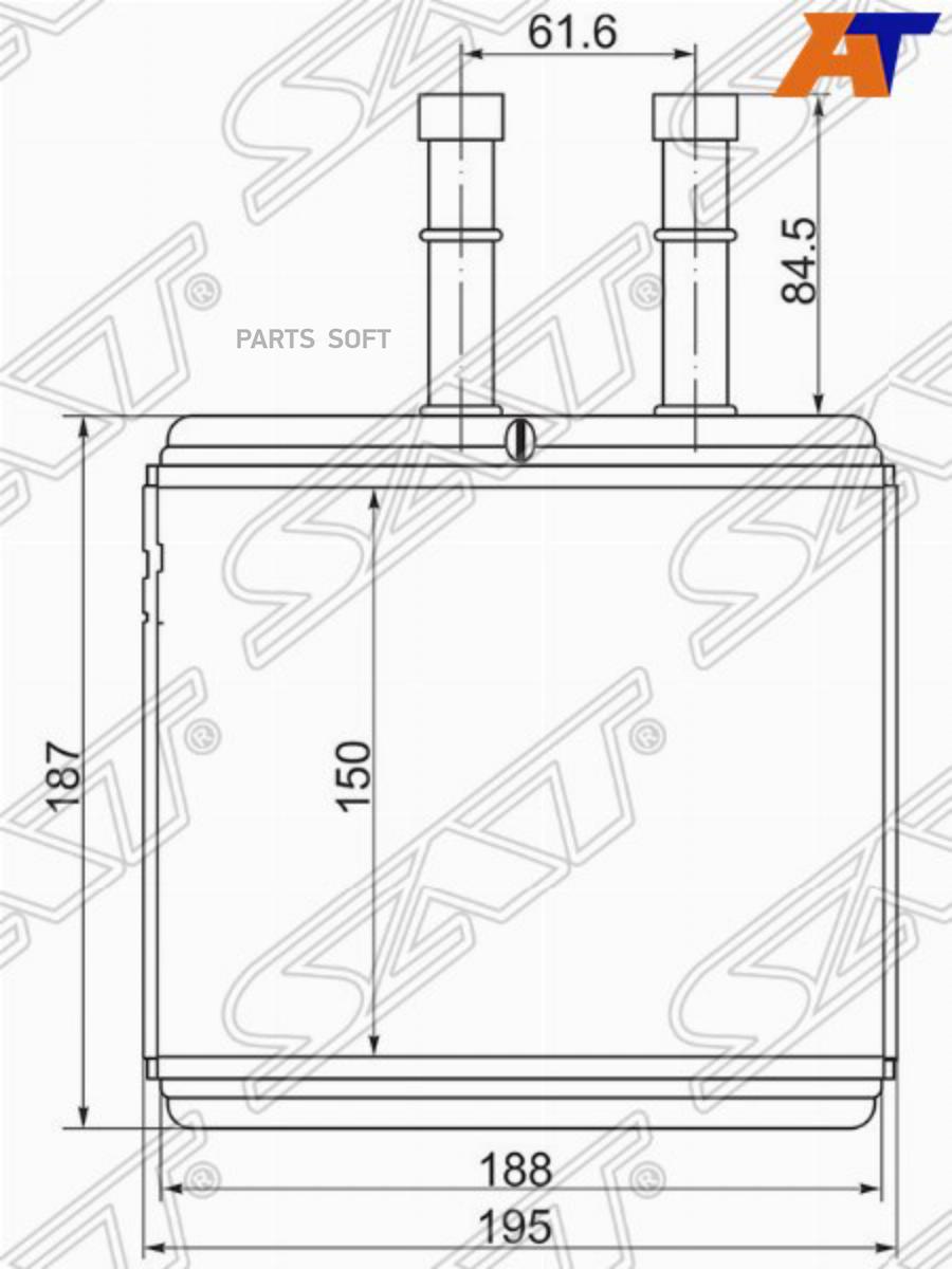 

Радиатор Отопителя Салона Daewoo Kalos 02-/Chevrolet Aveo 05- Sat St-Dw07-395-0