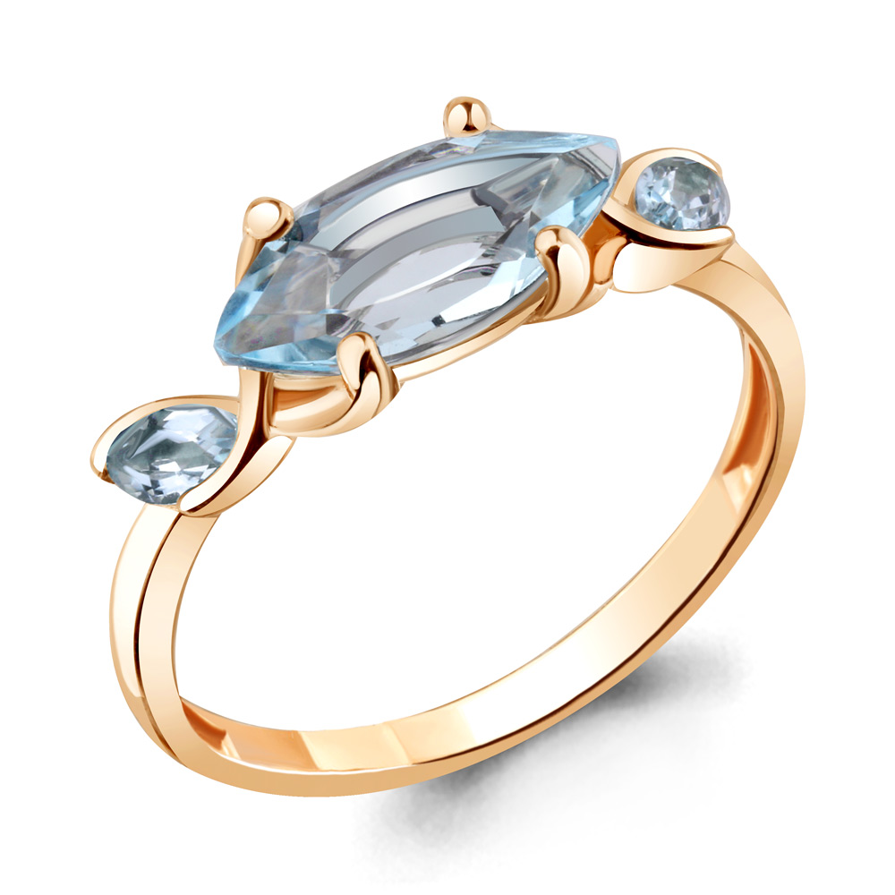 

Кольцо из золота р.  AQUAMARINE 6926402_585_кз, 6926402_585_кз