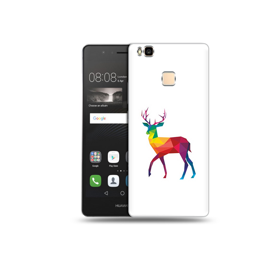 

Чехол MyPads Tocco для Huawei P9 Lite геометрический олень (PT74547.57.286), Прозрачный, Tocco