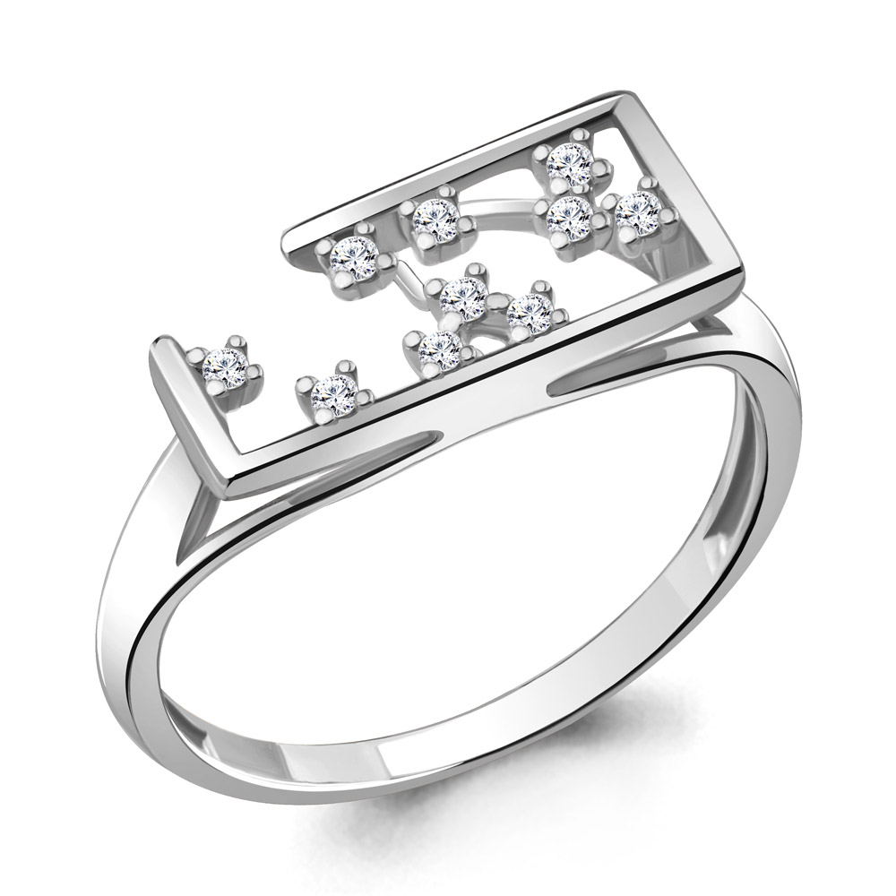 

Кольцо из серебра р. 16,5 AQUAMARINE 68761А_925_р, 68761А_925_р