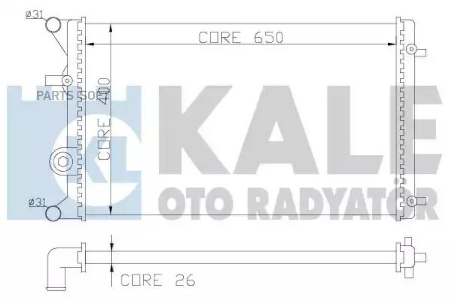 

Радиатор Охлаждения 650X416X23 Сборный 1Шт KALE 366400