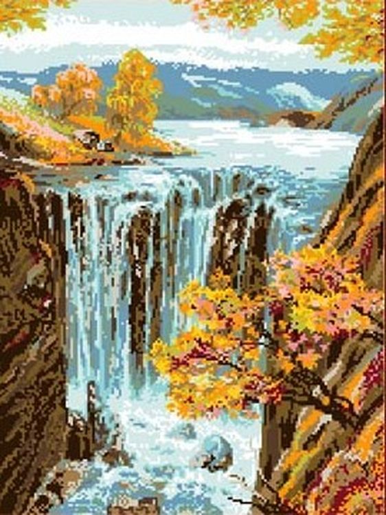 

Рисунок на ткани Каролинка Водопад КК 408