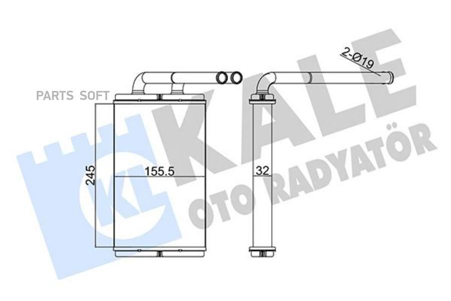 

Радиатор Печки Opel Antara, Chevrolet Captiva 1Шт KALE 355240
