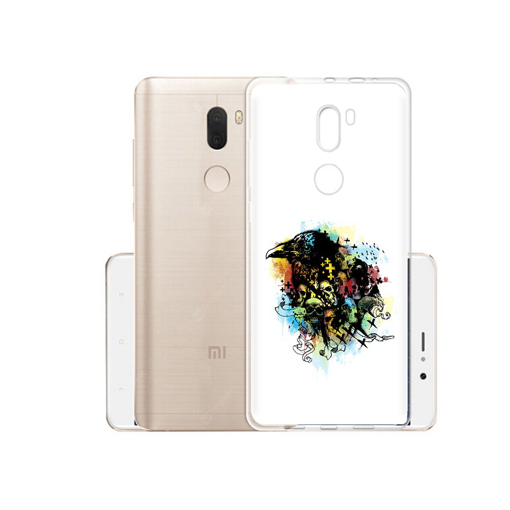 

Чехол MyPads Tocco для Xiaomi Mi 5S Plus ворон и черепа (PT48165.334.273), Прозрачный, Tocco