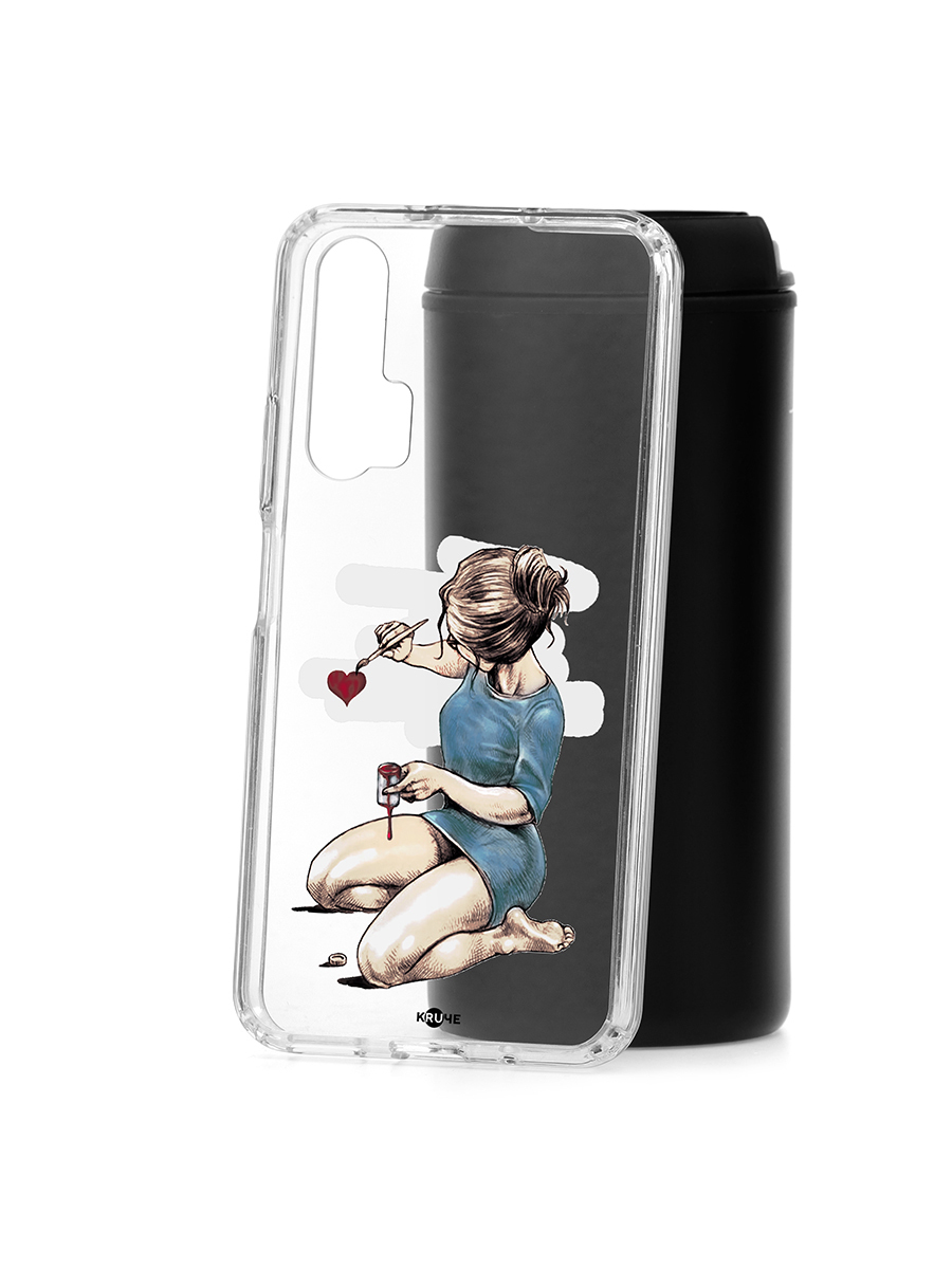 Чехол на Huawei Honor 20 Pro Kruche Print Рисуя любовь