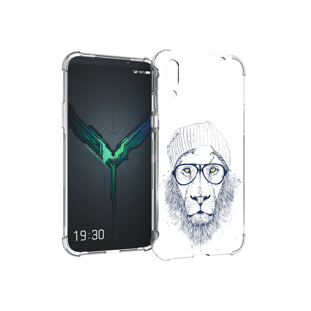 

Чехол MyPads Tocco для Xiaomi Black Shark 2 хиппи лев (PT144492.263.663), Прозрачный, Tocco