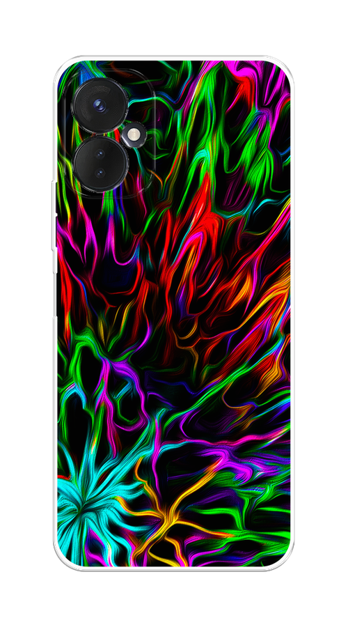 

Чехол на Tecno Spark 9 Pro "Разноцветные разводы", Голубой;зеленый;оранжевый, 301950-3