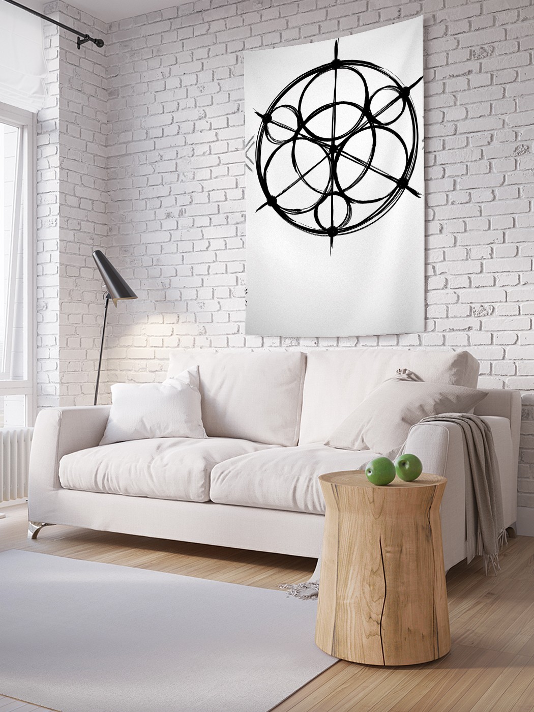 

Вертикальное фотопанно на стену JoyArty Кольцевой символ 150x200 см, Кольцевой символ