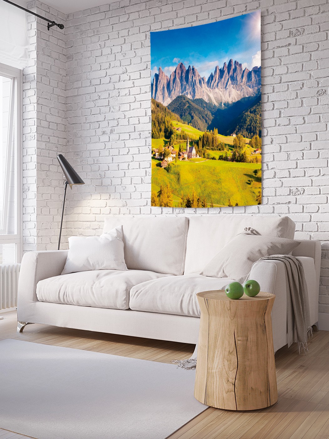 

Вертикальное фотопанно на стену JoyArty Горная деревня 150x200 см, Горная деревня