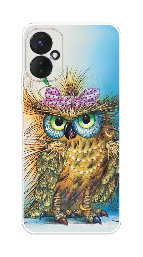 

Чехол на Tecno Spark 9 Pro "Модная сова", Коричневый;голубой, 301950-1