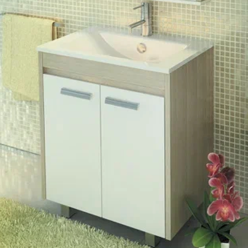 

Тумба с раковиной Comforty Тулуза 75 00003132328 Сосна лоредо, Бежевый