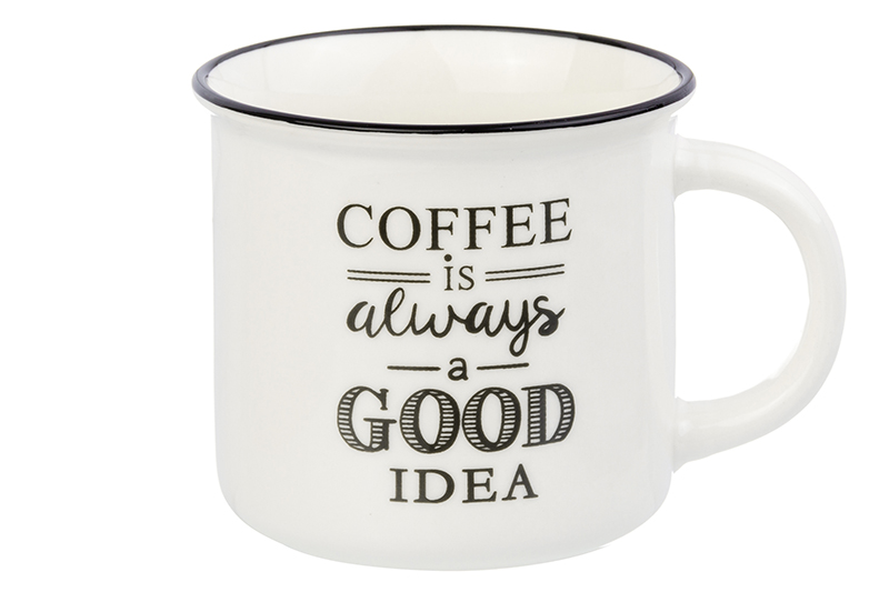 фото Кружка 400 мл 12х9,5х8,5 см "coffee is always a good idea" elan gallery