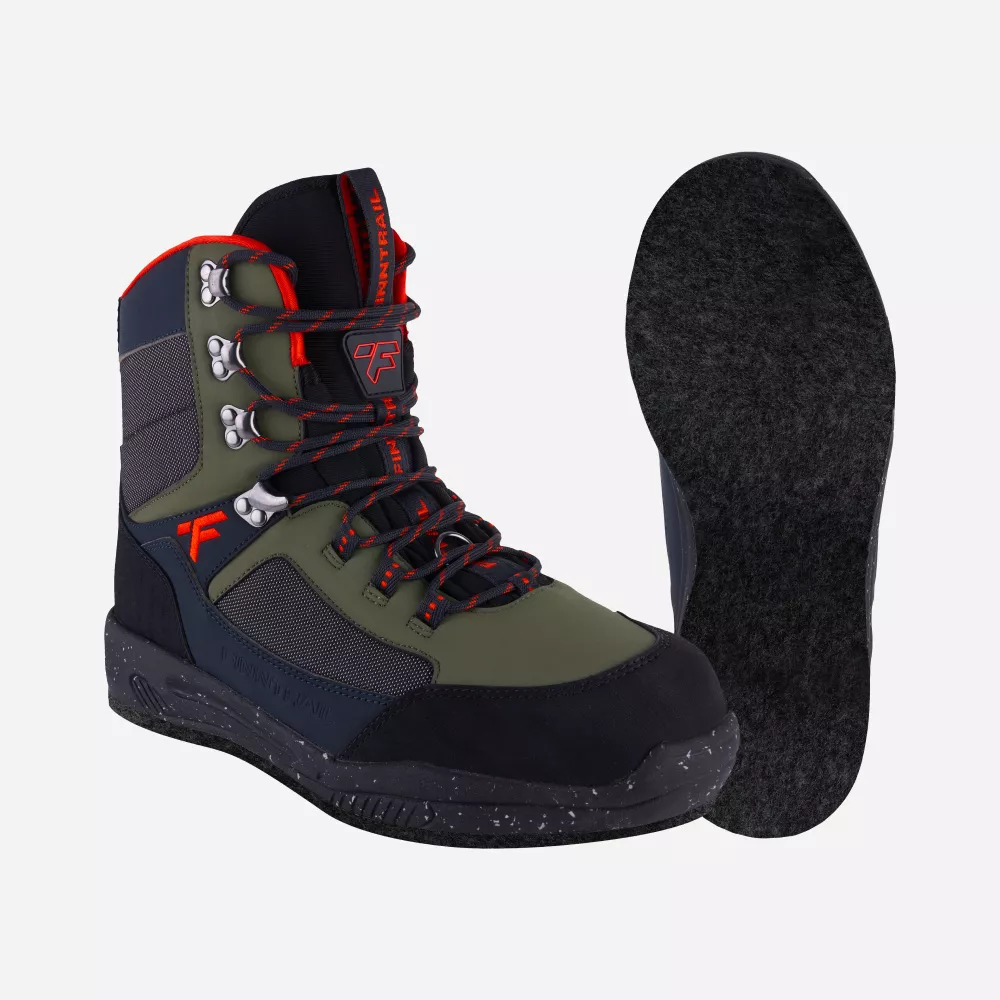 

Ботинки для рыбалки Finntrail демисезонные хаки 10 US с забродником, Speedmaster5233