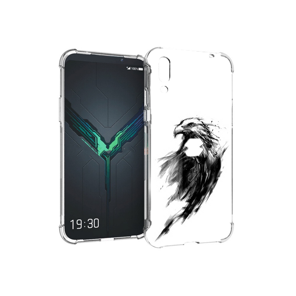 

Чехол MyPads Tocco для Xiaomi Black Shark 2 чб птица (PT144492.263.670), Прозрачный, Tocco