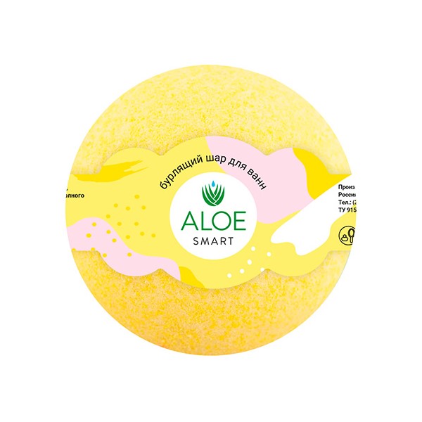 

Бурлящий шар для ванны ALOEsmart, желтый