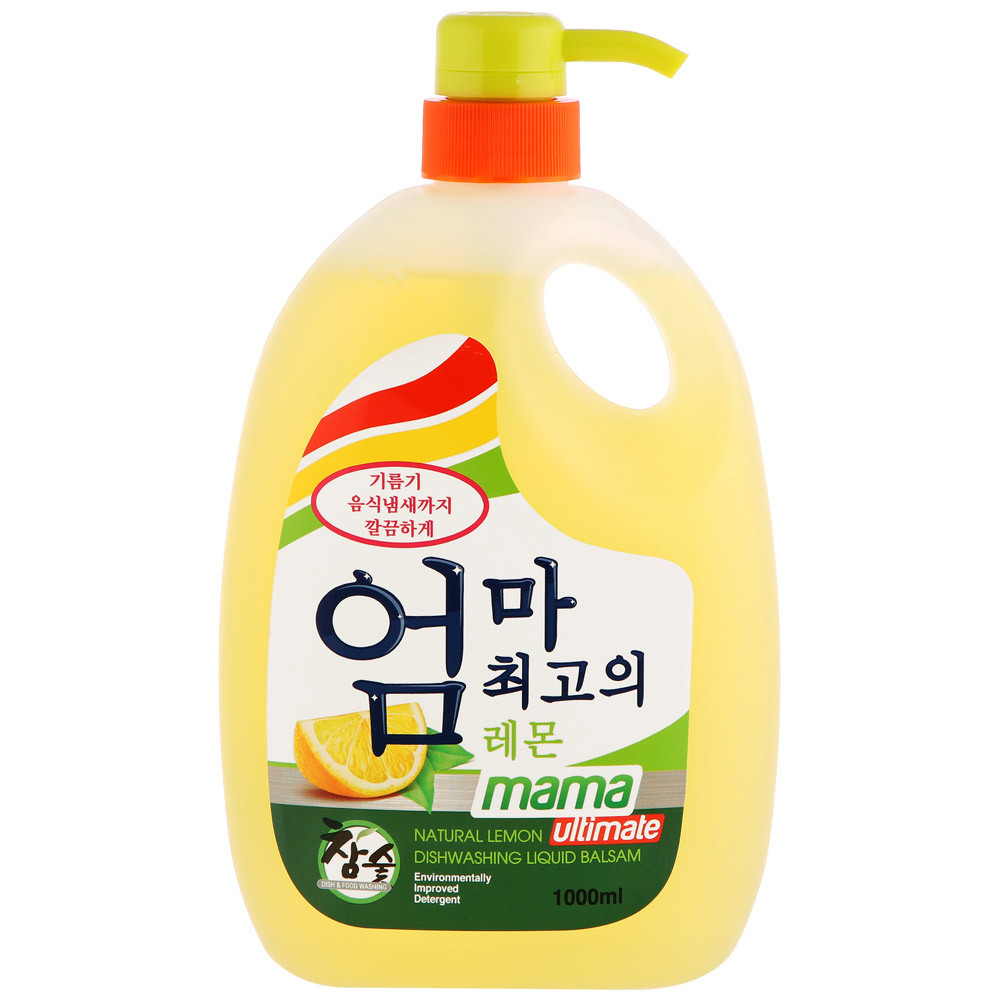 Бальзам-концентрат Mama Ultimate для мытья посуды и детских принадлежностей Лимон 1 л