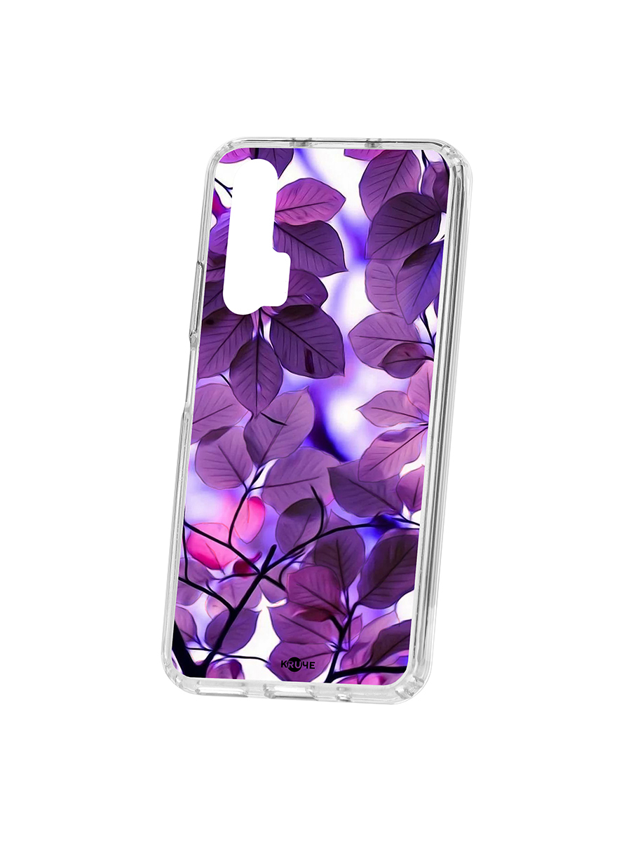 фото Чехол на huawei honor 20 pro kruche print purple leaves кruче