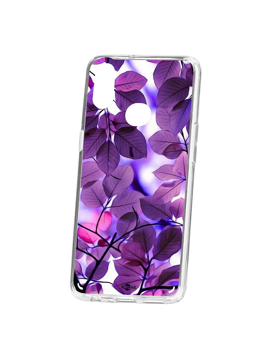 фото Чехол на samsung galaxy a10s kruche print purple leaves кruче