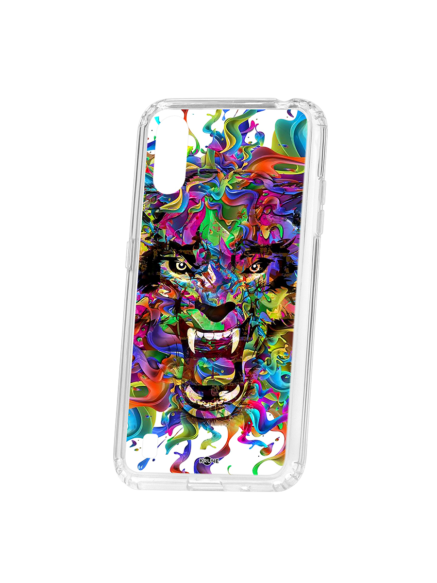 фото Чехол на samsung galaxy a01 / a015 kruche print colored beast кruче