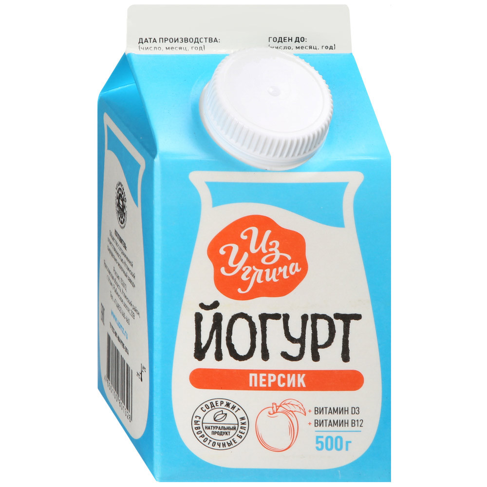 

Йогурт Из Углича персик 1.5% 500 г