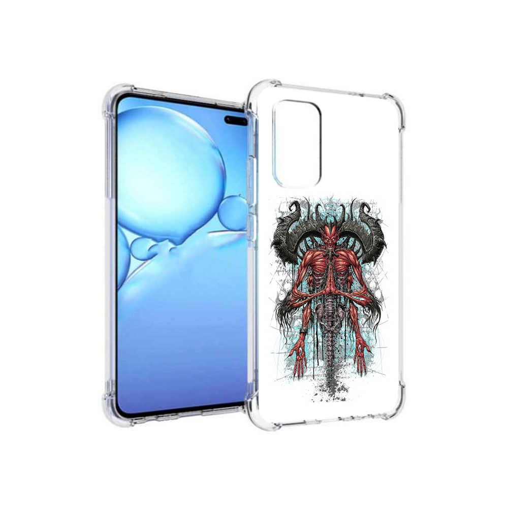 

Чехол MyPads Tocco для Vivo V19 дьявол (PT147328.392.340), Прозрачный, Tocco
