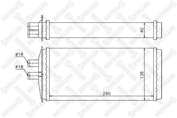

Радиатор печки Stellox 1035109SX