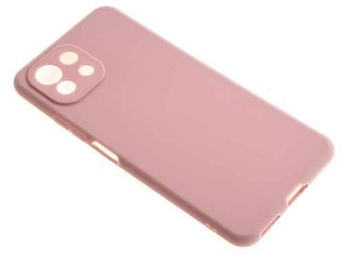 фото Силиконовый чехол tpu case для xiaomi mi 11 lite pink pc