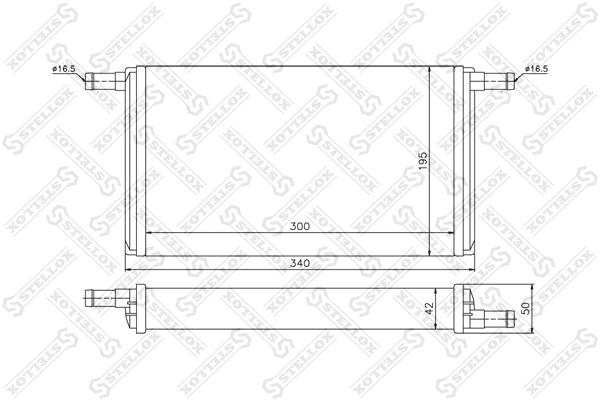 

Радиатор печки Stellox 1035064SX