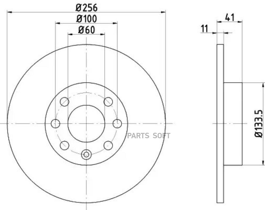 

Тормозной Диск HELLA арт. 8DD355106031