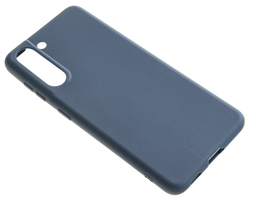 фото Силиконовый чехол tpu case для samsung s21 blue pc