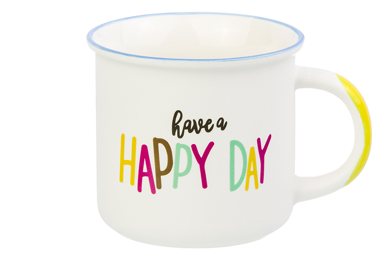 фото Кружка 400 мл 12х9,5х8,5 см "have a happy day" elan gallery
