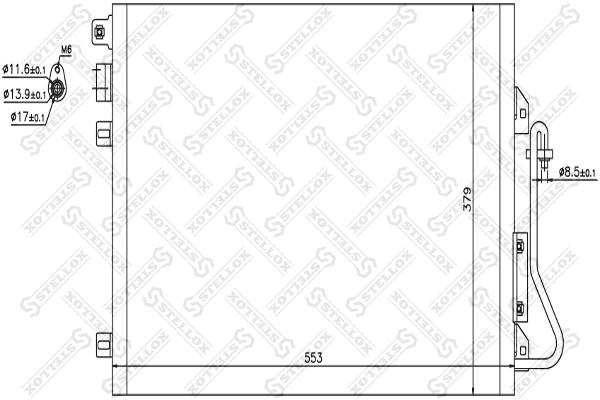 

Радиатор кондиционера Stellox 1045044SX