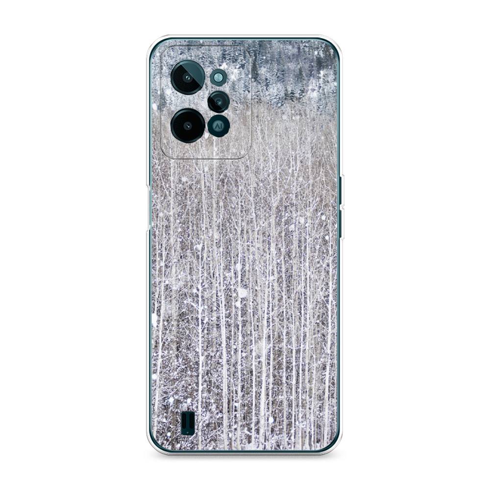 

Чехол на Realme C31 "Снежный лес", Бежевый;серый;белый, 259350-5