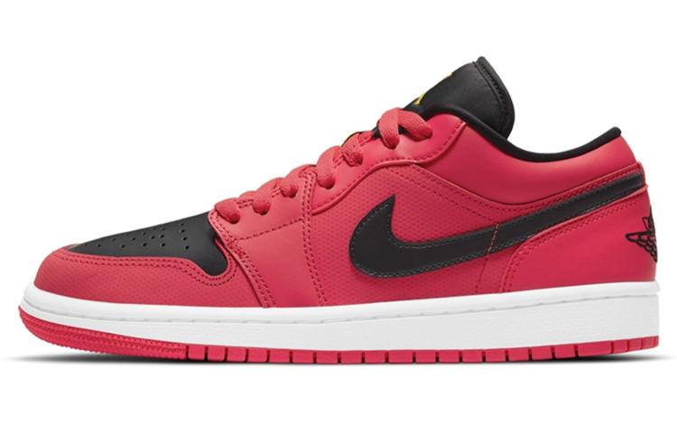 

Кеды унисекс Jordan Air Jordan 1 low красные 43 EU, Красный, Air Jordan 1 low