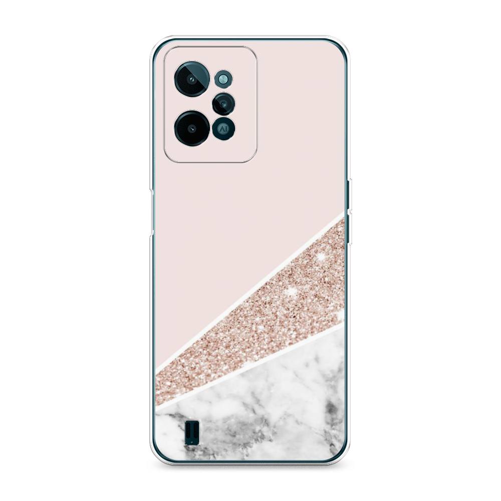 

Чехол на Realme C31 "Блестящий розовый мрамор", 259350-3
