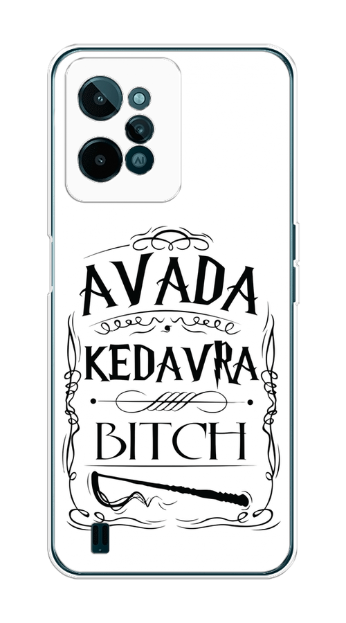 

Чехол на Realme C31 "Avada kedavra bitch", Белый;серый;черный, 259350-6