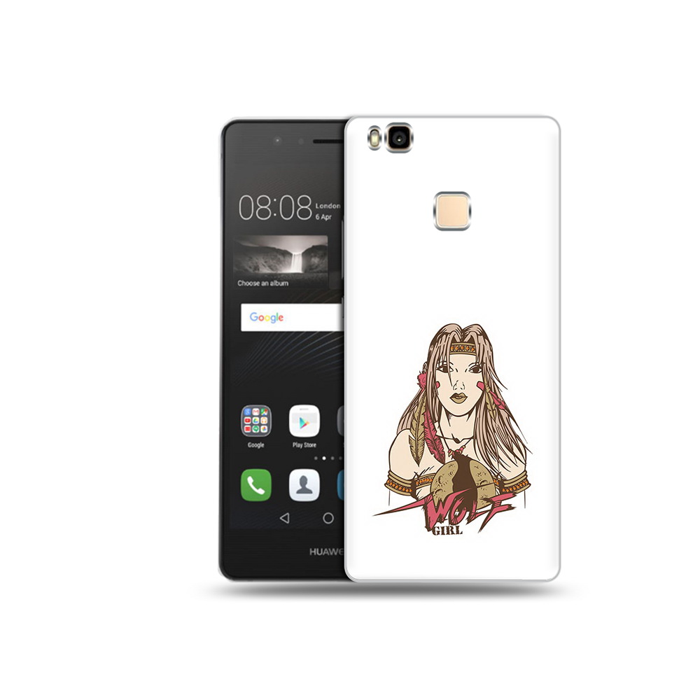 

Чехол MyPads Tocco для Huawei P9 Lite девушка волк (PT74547.57.306), Прозрачный, Tocco