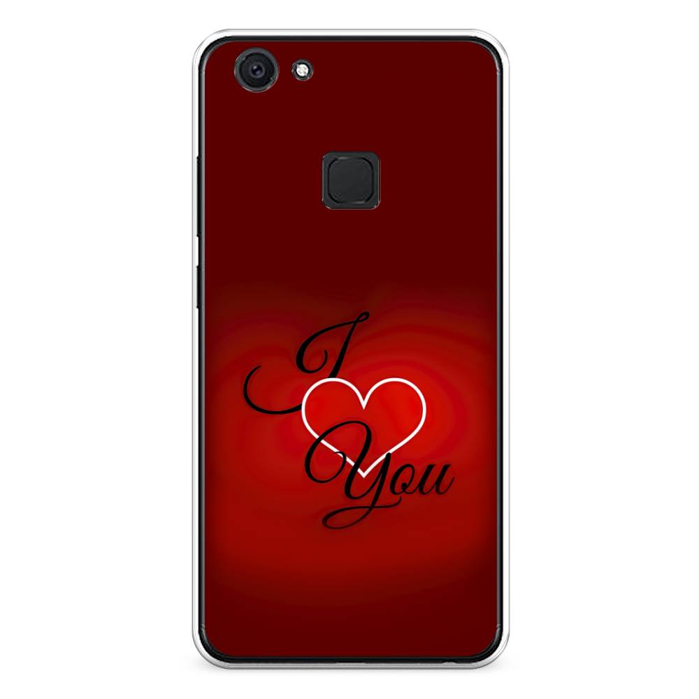 фото Силиконовый чехол "i love you 3" на vivo v7 awog